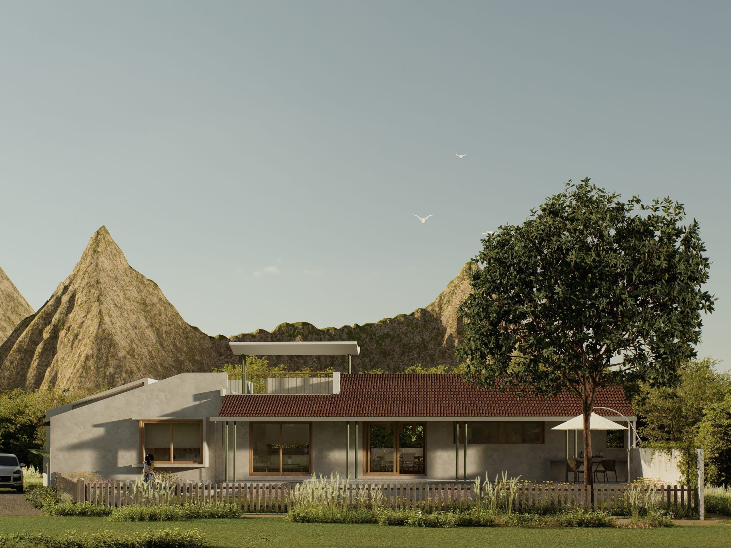 Twin Roof Farmhouse — alternate