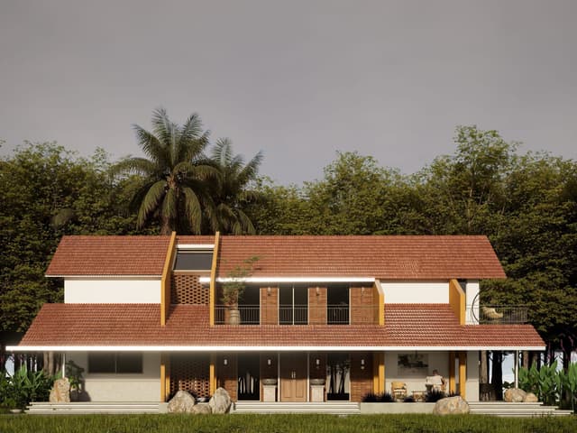 Verandah House — courtyard